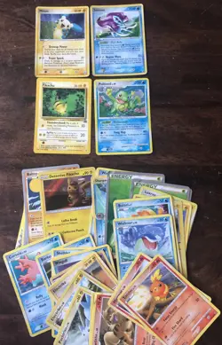 Lot Of 39 Pokemon Cards Including Minun, Suicune, Pikachu, Politoed & More - Image 1