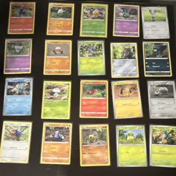 20 Unique Yoka Mori Pokemon Cards with a reverse holo weedle - Image 1