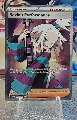 Roxie's Performance 112/086 Chaos Rising Full Art Holo NM Pokemon TCG - Image 1