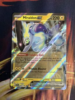 Miraidon EX 081/198 Full Art NM/M Scarlet and Violet Pokemon Card - Image 1
