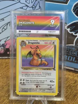 Pokemon TCG Dragonite Holo Card Base Set Fossil 1999 Vintage WOTC Ace 9 Mint #19 - Image 2