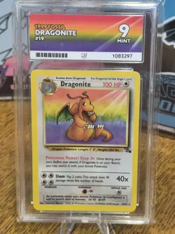 Pokemon TCG Dragonite Holo Card Base Set Fossil 1999 Vintage WOTC Ace 9 Mint #19 - Image 4