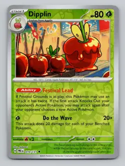 Dipplin 010/131 Uncommon Prismatic Evolutions Pokemon Reverse Holo Near Mint - Image 1
