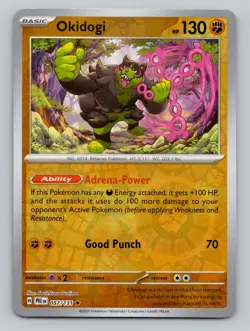 Okidogi 057/131 Rare Prismatic Evolutions Pokemon Reverse Holo Near Mint - Image 1
