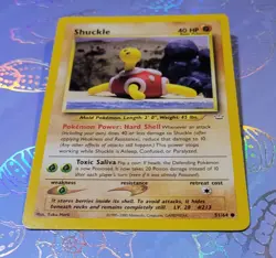 Shuckle 51/64 Neo Revelation Yuka Morii Clay Art Pokemon Card NM - Image 3