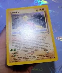 Shuckle 51/64 Neo Revelation Yuka Morii Clay Art Pokemon Card NM - Image 4