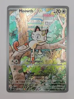 Pokemon Meowth Full Art 106/094 Phantasmal Flames NM - Image 1