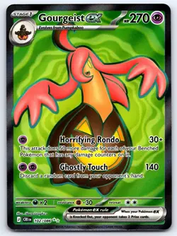 Gourgeist ex 102/086 Ultra Rare ME04 Chaos Rising Pokemon Holo NM - Image 1