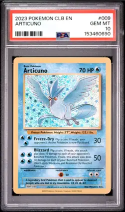 2023 Pokemon ARTICUNO CLB Classic Collection 009/034 ENG ~ PSA 10 - Image 1