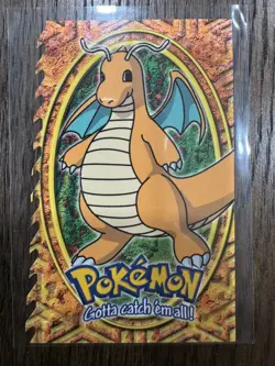 1999 Topps Pokemon the First Movie Dragonite 12 of 12 Die-Cut - Image 3