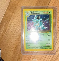 Wizards of the Coast Pokemon TCG Nidoqueen 12/130 Jungle Holo Rare 90HP EN 1999 - Image 1