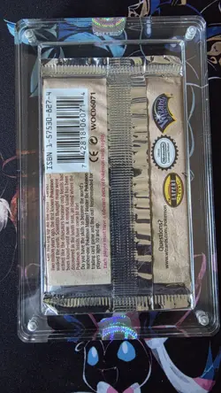 1999 POKEMON FOSSIL BOOSTER PACK ZAPDOS IN SEALED ACRYLIC CASE VINTAGE - Image 2