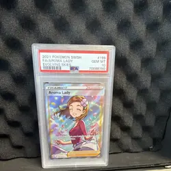 Pokemon TCG Aroma Lady 199/203 Evolving Skies Full Art Holo EN PSA 10 2021 - Image 1
