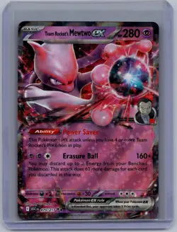 Team Rocket's Mewtwo ex 079/217 Double Rare Ascended Heroes Pokemon Holo NM - Image 1