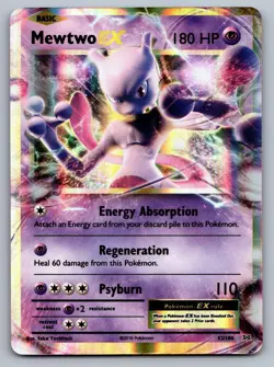 Mewtwo EX 52/108 Holo EX Rare Evolutions Pokemon NM - Image 1
