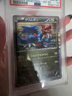 Pokemon Druddigon 017/020 PSA 10 Japanese B&W Dragon Selection 1st Ed. Holo - Image 2