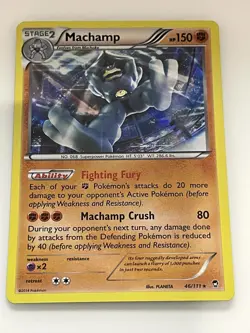 Machamp 46/111 Holo Rare Furious Fists Pokemon Holo Near Mint - Image 1