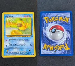 Psyduck 53/62 Common Fossil Pokemon Unlimited Lightly Played - Image 1