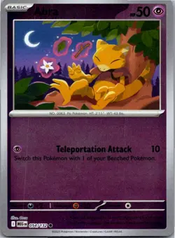 Abra 054/132 Common Mega Evolution Pokemon Reverse Holo Near Mint - Image 1