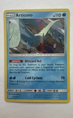 Articuno 32/181 Sm-Team Up Holo Rare Pokemon TCG - Image 1
