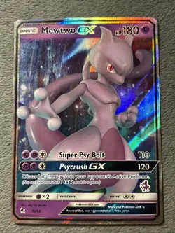 Mewtwo GX 31/68 Pokemon Card Battle Academy Mewtwo Stamp Holo 2019 - Image 1