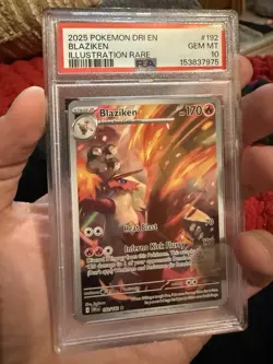 Pokemon TCG Blaziken Illustration Rare Card #192/182 Destined Rivals PSA 10 - Image 1
