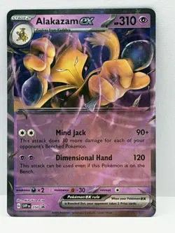 Pokemon TCG- Alakazam EX 050 Black Star Promo Scarlet & Violet 151 Holo - Image 1