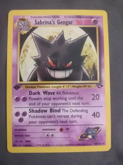 Pokemon TCG Sabrina's Gengar 29/132 Gym Challenge 1st Ed Rare Regular 2000 - Image 1