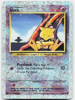 Abra 67/110 Common Legendary Collection Pokemon Reverse Holo Moderately Played - Image 1