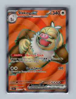Slaking ex 227/191 Ultra Rare Surging Sparks Pokemon Holo Near Mint - Image 1