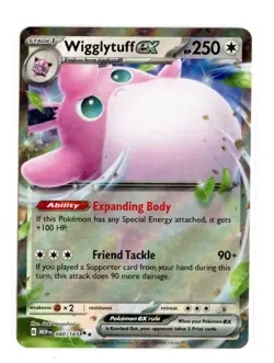 Wigglytuff ex 040/165 Double Rare Holo SV: Scarlet & Violet 151 Pokemon TCG - Image 1