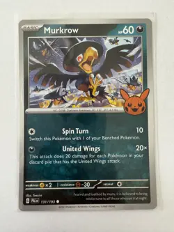 Pokemon TCG Murkrow 131/193 Common Regular Trick or Trade 2023 - Image 1