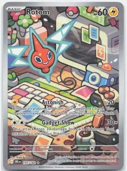 Rotom 197/182 Illustration Rare Destined Rivals Pokemon Holo Near Mint - Image 1