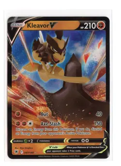 Kleavor V 087/189 Ultra Rare Holo SWSH10: Astral Radiance Pokemon TCG - Image 1