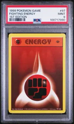 1999 POKEMON BASE SET SHADOWLESS 1ST ED FIRE ENERGY #97 PSA 9 MINT #41394337 - Image 1
