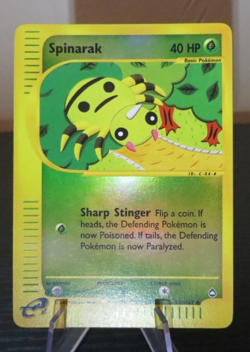 Pokemon Aquapolis Spinarak Reverse Holo Common 111/147 LP - Image 1