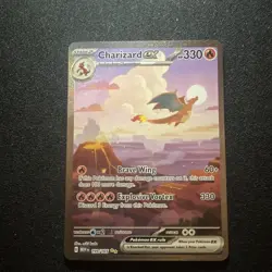 Pokemon Charizard ex 199/165 SV 151 SIR Full Art Holo English 2023 - Image 3