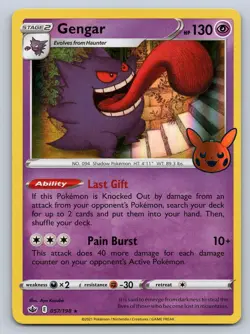 GENGAR 057/198 HOLO PROMO TRICK OR TRADE BOOSTER POKEMON MP - Image 1