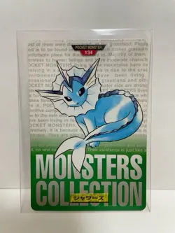 [SC] ya133 Pokemon Carddass Green 134 Showers Pocket Monster 1995 Nintendo Banda - Image 1