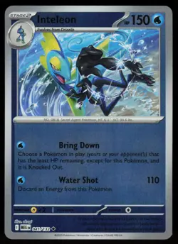 Inteleon 041/132 Uncommon Mega Evolution Pokemon Reverse Holo Near Mint - Image 1