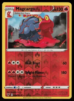 Magcargo 028/185 Uncommon Vivid Voltage Pokemon Reverse Holo Lightly Played - Image 1