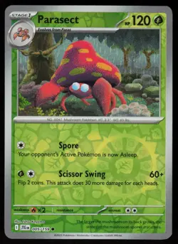 Parasect 005/159 Common Journey Together Pokemon Reverse Holo Near Mint - Image 1