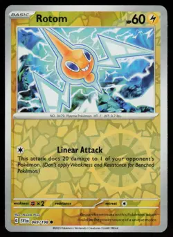 Rotom 069/198 Common Scarlet & Violet Pokemon Reverse Holo Near Mint - Image 1