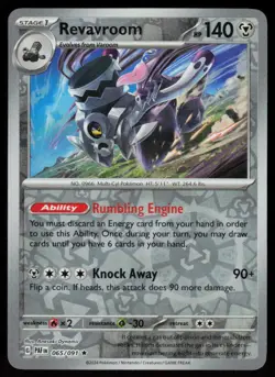 Revavroom 065/091 Rare Paldean Fates Pokemon Reverse Holo Near Mint - Image 1