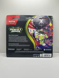 Pokemon TCG ME03 Perfect Order 3 Pack Blister - Chikorita Promo - SEALED NEW - Image 2
