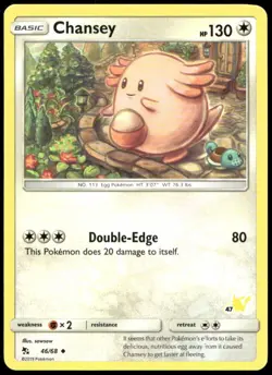 Chansey - 46/68 (#47 Pikachu Stamped) 046/068 Promo Battle Academy Pokemon NM - Image 1