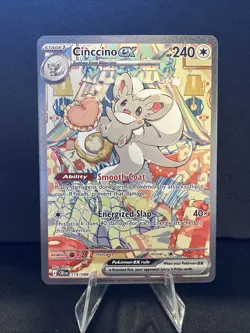 Pokemon TCG Chaos Rising-Cinccino ex 119/086 Super Illustration Rare - Image 1