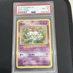 The Pokemon Company PSA 7 Mew 53/108 Evolutions Holo Rare Holo EN 2016 - Image 3