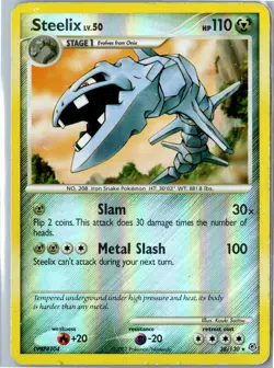Steelix Diamond & Pearl 38/130 Rare Reverse Holo Heavily Played - Pokemon Card - Image 1