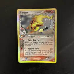Flareon 5/113 Holo Rare Delta Species Pokemon - Image 1
